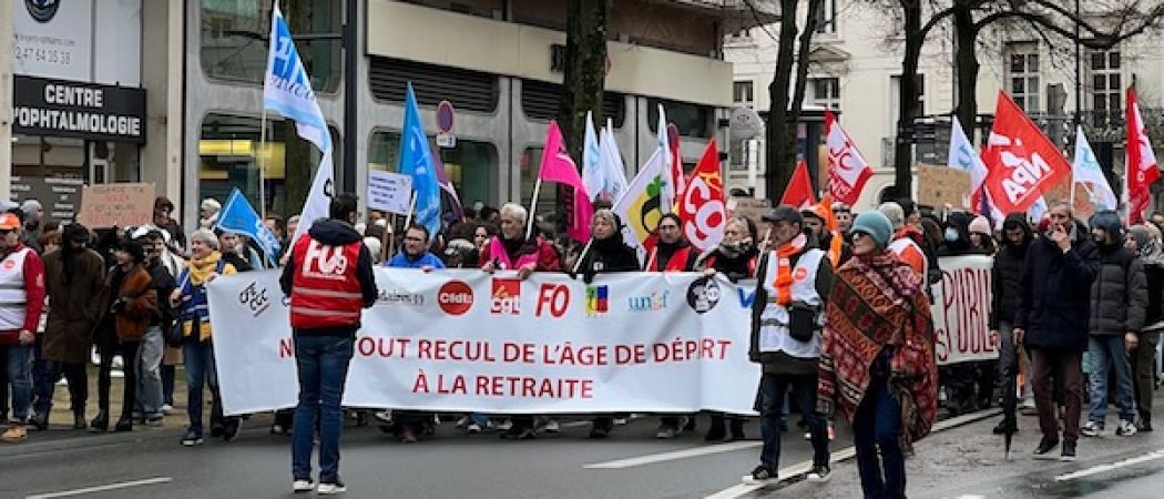 Réforme des retraites : très forte mobilisation à Angers
